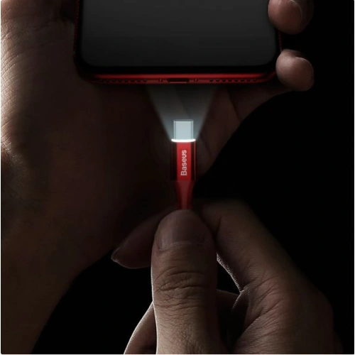 Kup Lightning-Kabel Baseus mit beleuchtetem Anschluss 1m (rot) - BSU353RED - {ean13} - Sklep Home Screen