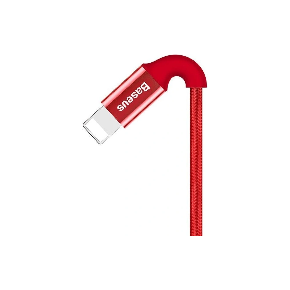 Kabel Lightning Baseus z podświetlanym złączem 1m (czerwony)