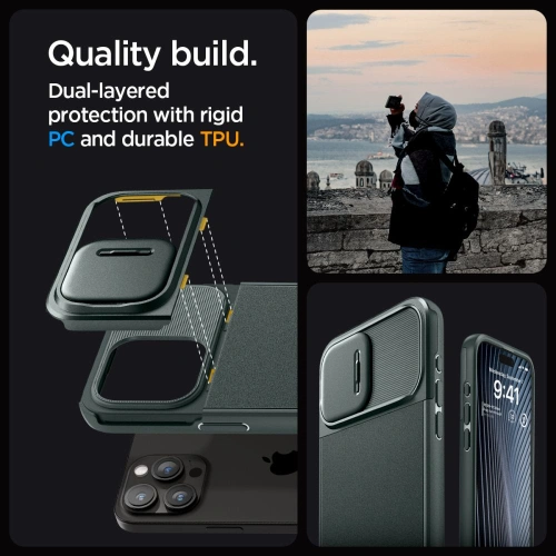 Kup Etui Spigen Optik Armor Mag MagSafe Apple iPhone 15 Pro Max Abyss Green - SPN2965 - {ean13} - Sklep Home Screen