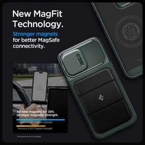 Kup Etui Spigen Optik Armor Mag MagSafe Apple iPhone 15 Pro Max Abyss Green - SPN2965 - {ean13} - Sklep Home Screen