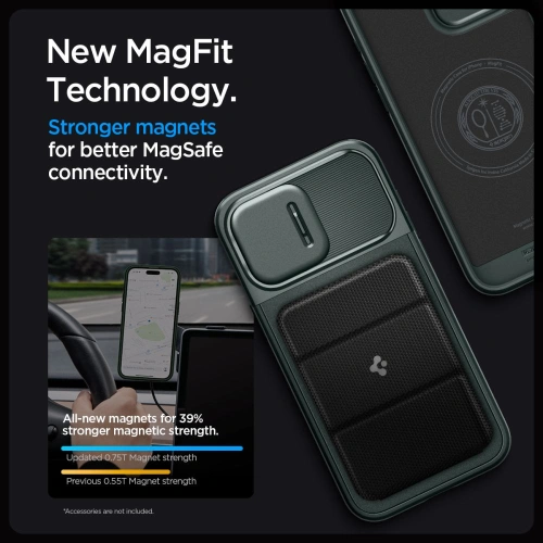 Kup Etui Spigen Optik Armor Mag MagSafe Apple iPhone 15 Pro Max Abyss Green - SPN2965 - {ean13} - Sklep Home Screen