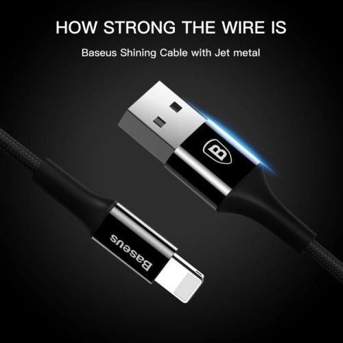 Kup Lightning-Kabel Baseus mit beleuchtetem Anschluss 1m (rot) - BSU353RED - {ean13} - Sklep Home Screen