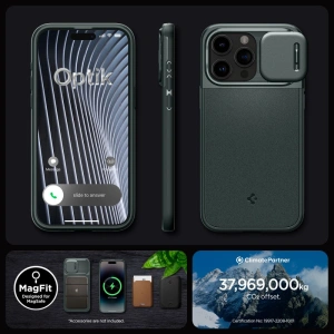 Buy Spigen Optik Armor Mag MagSafe Apple iPhone 15 Pro Max Abyss Green - SPN2965 - {ean13} - Home Screen Store Europe