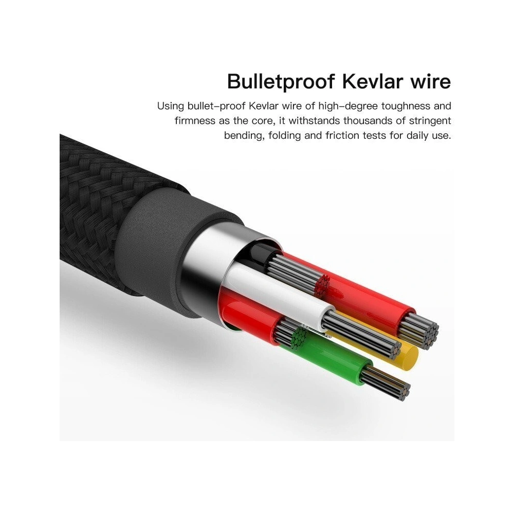 Kabel Lightning Baseus z podświetlanym złączem 1m (czerwony)
