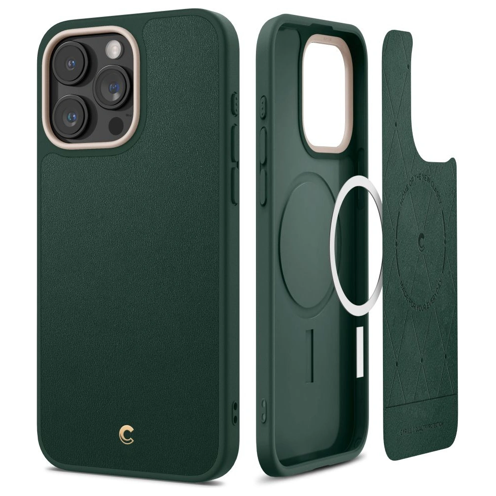 Etui Spigen Cyrill Kajuk Mag MagSafe Apple iPhone 15 Pro Forest Green