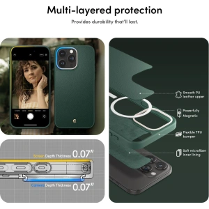 Etui Spigen Cyrill Kajuk Mag MagSafe Apple iPhone 15 Pro Forest Green