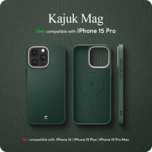 Kup Case Spigen Cyrill Kajuk Mag MagSafe Apple iPhone 15 Pro Waldgrün - SPN2973 - {ean13} - Sklep Home Screen