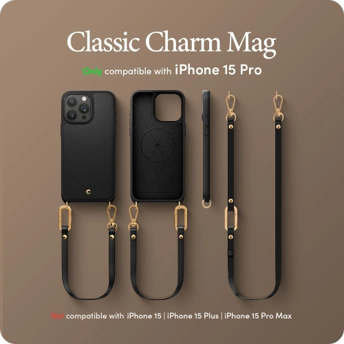 Kup Etui Spigen Cyrill Classic Charm Mag MagSafe Apple iPhone 15 Pro Fekete - SPN2974 - {ean13} - Sklep Home Screen