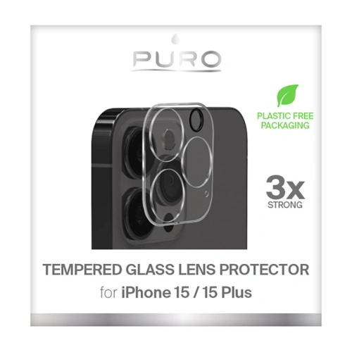 Buy PURO Tempered Glass Camera Lens Protector Apple iPhone 15 / 15 Plus - PUR762 - {ean13} - Home Screen Store Europe