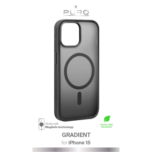 Kup Case PURO GRADIENT MAG Apple iPhone 15 MagSafe (Schwarz) - PUR764 - {ean13} - Sklep Home Screen