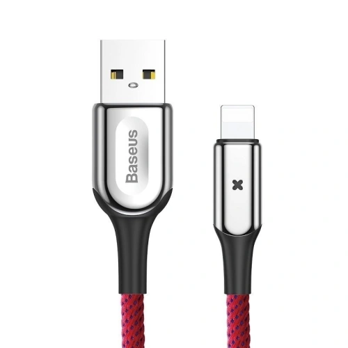 Kup Lightning-Kabel mit LED Baseus X-Typ 1m 2.4A (rot) - BSU355RED - {ean13} - Sklep Home Screen