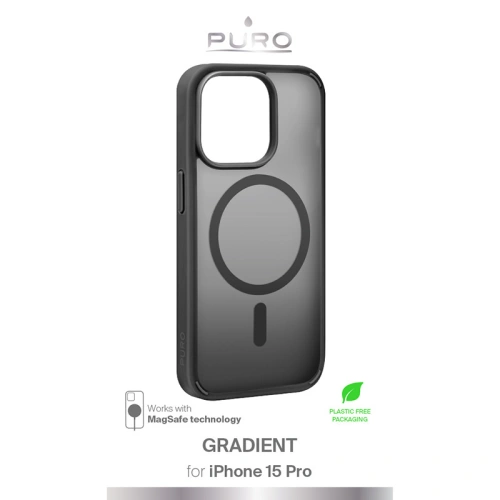 Kup Case PURO GRADIENT MAG Apple iPhone 15 Pro MagSafe (Schwarz) - PUR769 - {ean13} - Sklep Home Screen