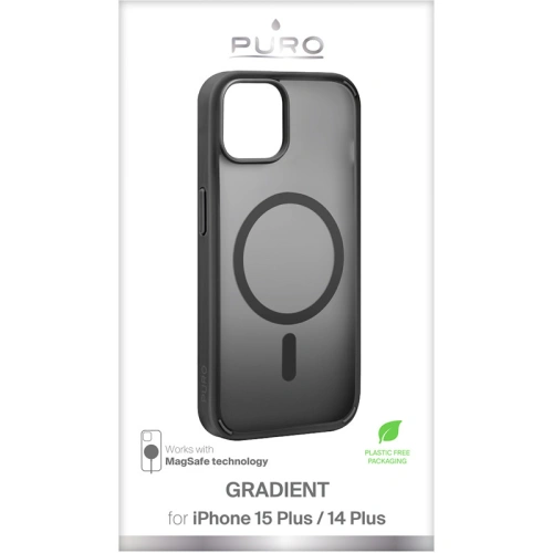 Buy PURO GRADIENT MAG Apple iPhone 15 Plus / 14 Plus MagSafe (Black) - PUR772 - {ean13} - Home Screen Store Europe