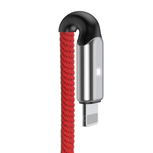 Kup Kabel Lightning z diodą LED Baseus X-type 1m 2.4A (czerwony) - BSU355RED - {ean13} - Sklep Home Screen