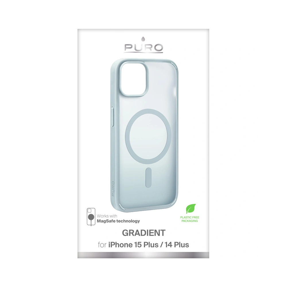 Etui PURO GRADIENT MAG Apple iPhone 15 Plus / 14 Plus MagSafe (Light Green)