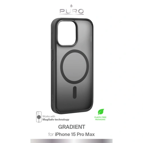Kup Etui PURO GRADIENT MAG Apple iPhone 15 Pro Max MagSafe (Black) - PUR776 - {ean13} - Sklep Home Screen