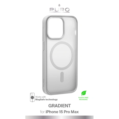 Kup Apple PURO GRADIENT MAG Carcasă iPhone 15 Pro Max MagSafe (Argint) - PUR777 - {ean13} - Sklep Home Screen
