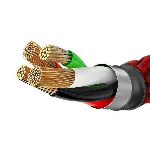 Kup Kabel Lightning z diodą LED Baseus X-type 1m 2.4A (czerwony) - BSU355RED - {ean13} - Sklep Home Screen