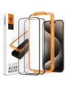 Kup Gehärtetes Glas Spigen GLAS.tR AlignMaster FC Apple iPhone 15 Pro Max Schwarz [2 PACK] - SPN2982 - {ean13} - Sklep Home Screen