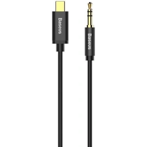 Kabel audio USB-C do mini jack 3,5mm Baseus Yiven 1.2m (czarny)