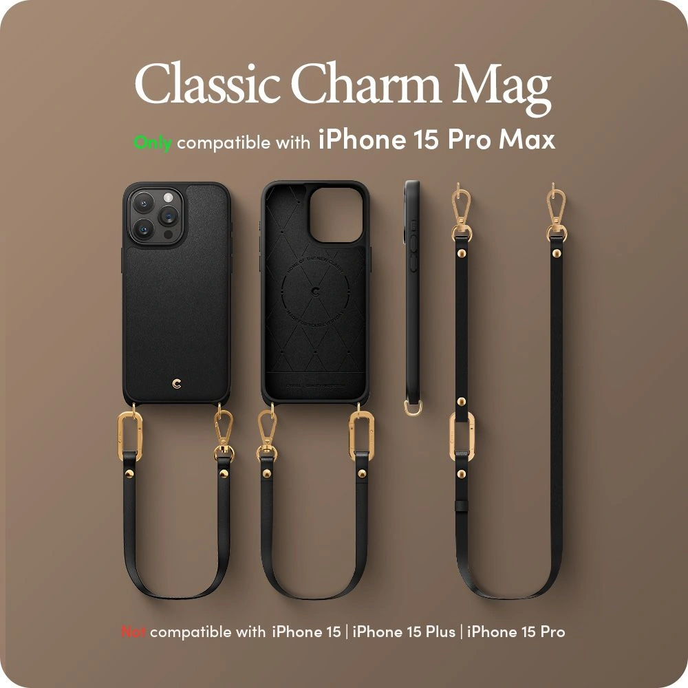 Etui Spigen Cyrill Classic Charm Mag MagSafe Apple iPhone 15 Pro Max Black