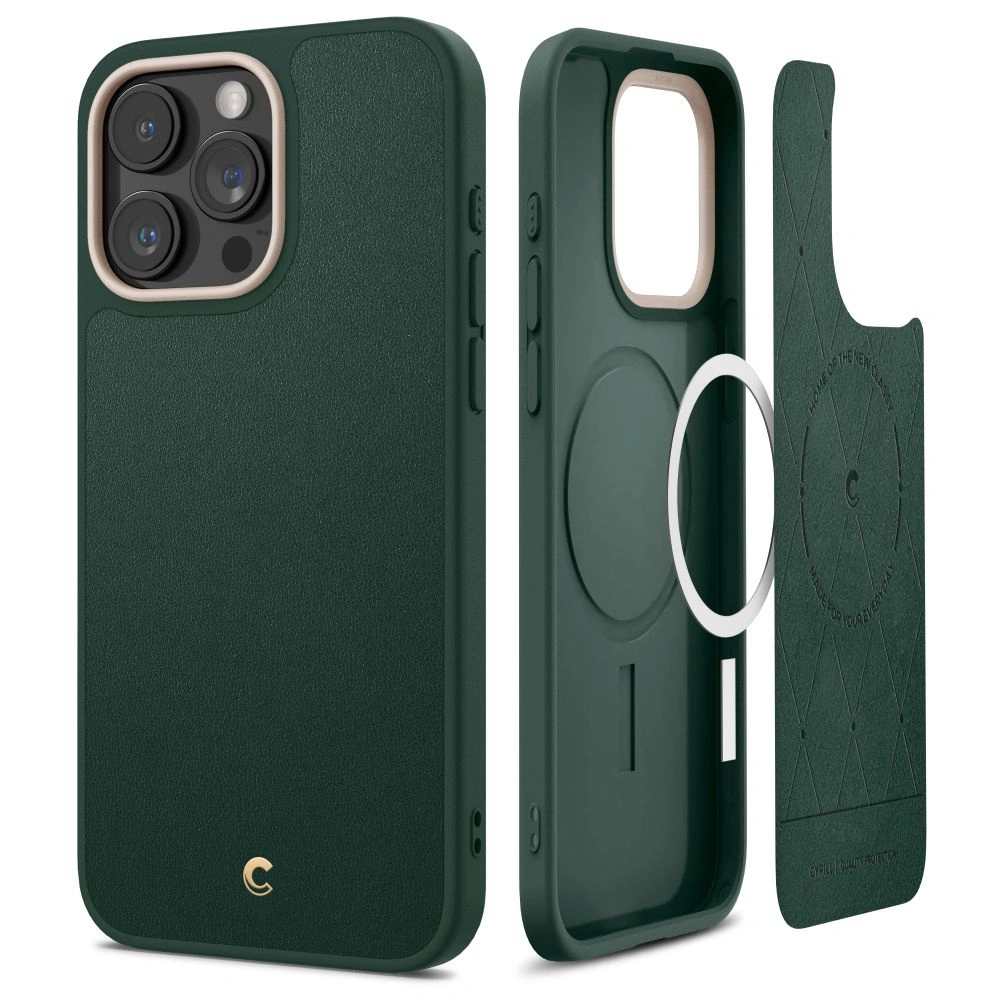 Etui Spigen Cyrill Kajuk Mag MagSafe Apple iPhone 15 Pro Max Forest Green