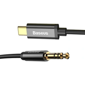 Kabel audio USB-C do mini jack 3,5mm Baseus Yiven 1.2m (czarny)