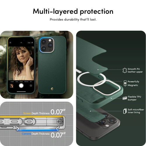 Kup Spigen Apple Geantă Cyrill Kajuk MagSafe iPhone 15 Pro Max Forest Green - SPN2988 - {ean13} - Sklep Home Screen