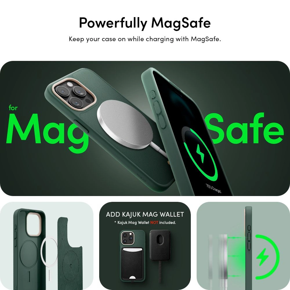 Etui Spigen Cyrill Kajuk Mag MagSafe Apple iPhone 15 Pro Max Forest Green