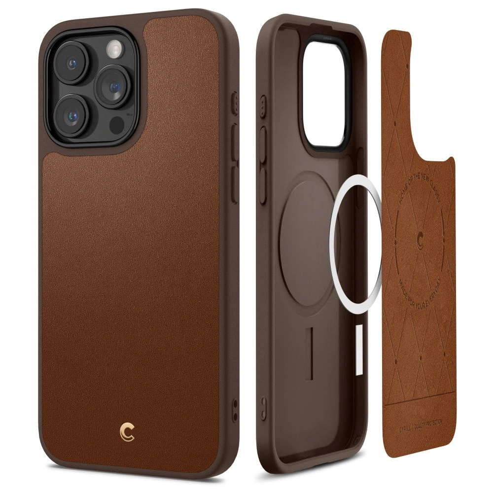 Etui Spigen Cyrill Kajuk Mag MagSafe Apple iPhone 15 Pro Max Saddle Brown