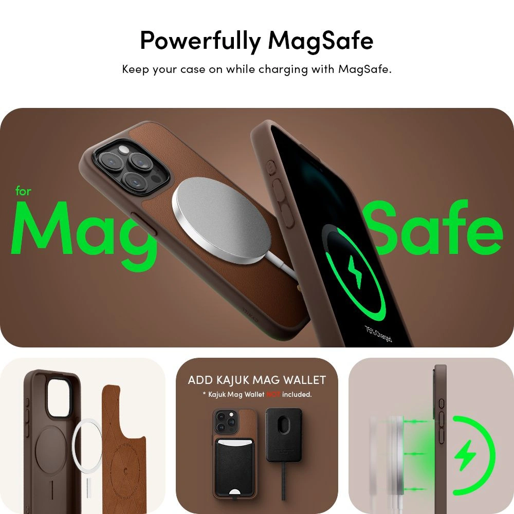 Etui Spigen Cyrill Kajuk Mag MagSafe Apple iPhone 15 Pro Max Saddle Brown