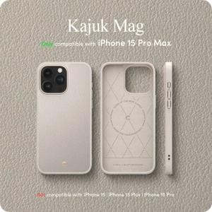 Buy Spigen Cyrill Kajuk Mag MagSafe Apple iPhone 15 Pro Max Cream - SPN2990 - {ean13} - Home Screen Store Europe