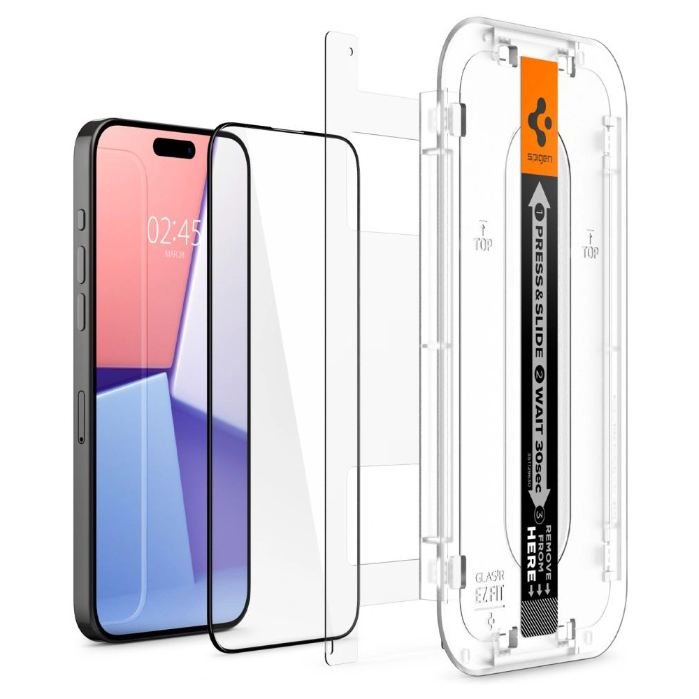 Szkło hartowane Spigen GLAS.tR ez Fit FC Apple iPhone 15 Pro Max Black