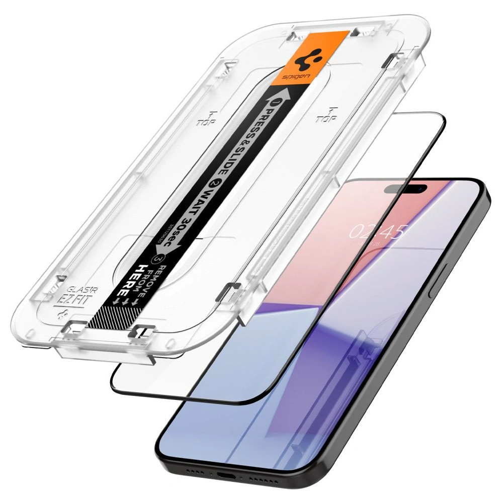 Szkło hartowane Spigen GLAS.tR ez Fit FC Apple iPhone 15 Pro Max Black