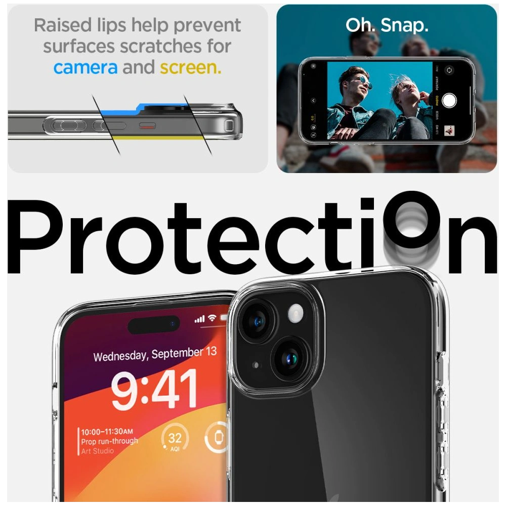 Etui Spigen Liquid Crystal Apple iPhone 15 Plus / 14 Plus Crystal Clear