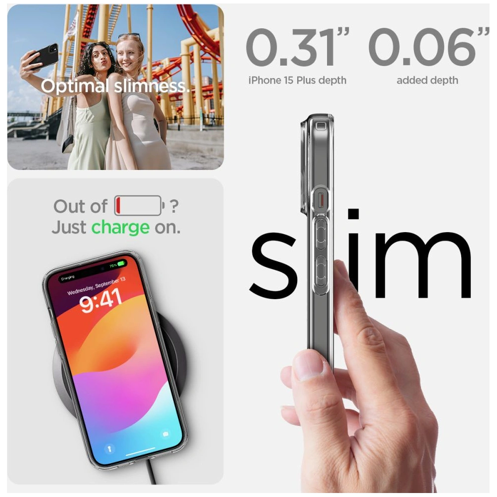 Etui Spigen Liquid Crystal Apple iPhone 15 Plus / 14 Plus Crystal Clear