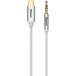 Kabel audio USB-C do mini jack 3,5mm Baseus Yiven 1.2m (biały)