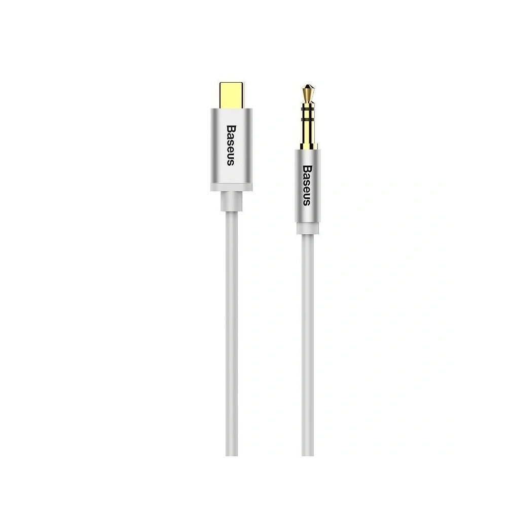 Kabel audio USB-C do mini jack 3,5mm Baseus Yiven 1.2m (biały)