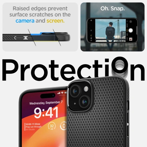 Kup Etui Spigen Liquid Air Apple iPhone 15 Plus / 14 Plus Matte Black - SPN2997 - {ean13} - Sklep Home Screen