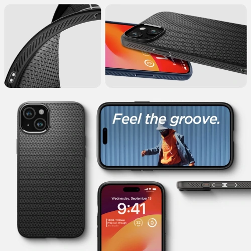 Kup Etui Spigen Liquid Air Apple iPhone 15 Plus / 14 Plus Matte Black - SPN2997 - {ean13} - Sklep Home Screen