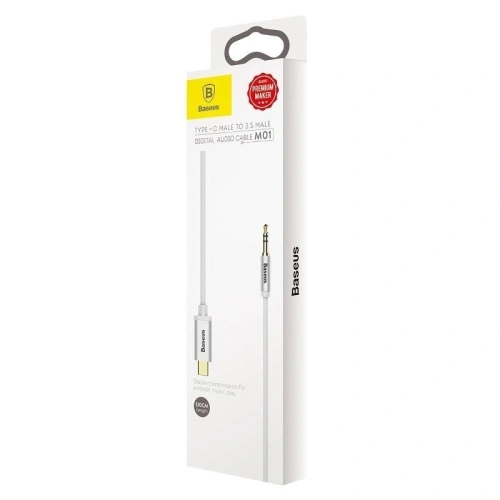 Buy Baseus Yiven USB-C to Mini Jack 3,5mm 1.2m White - BSU359WHT - {ean13} - Home Screen Store Europe