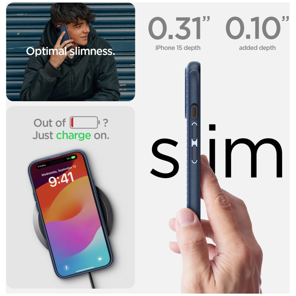 Etui Spigen Mag Armor MagSafe Apple iPhone 15 Plus / 14 Plus Matte Black