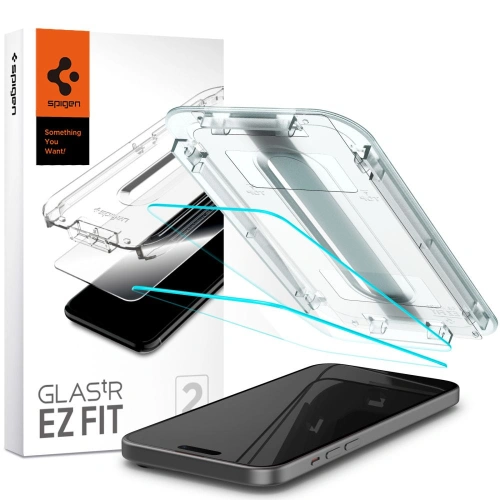 Kup Spigen Apple Sticlă temperată GLAS.tR ez Fit iPhone 15 Plus / 14 Plus Transparent [2 PACK] - SPN3005 - {ean13} - Sklep Home Screen