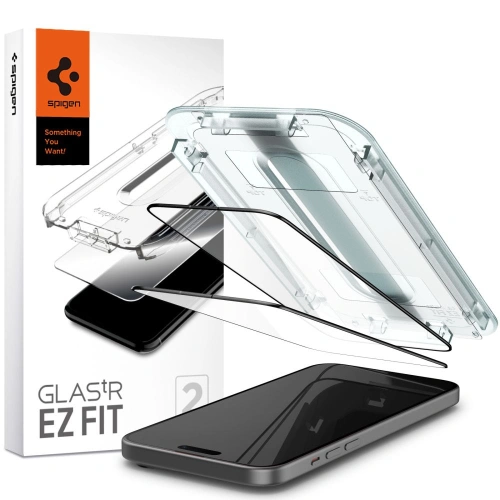 Kup Spigen Apple Sticlă călită GLAS.tR ez Fit FC iPhone 15 Plus / 14 Plus Negru [2 PACK] - SPN3006 - {ean13} - Sklep Home Screen