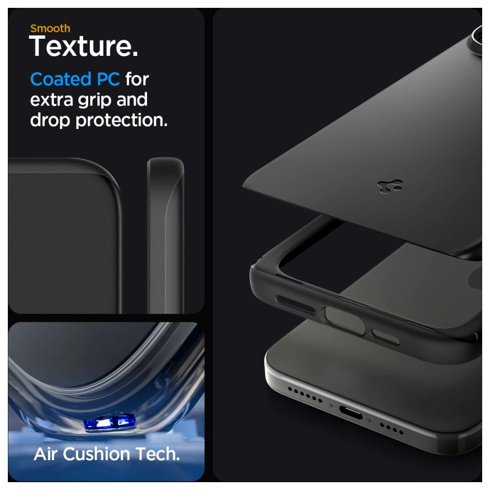 Etui Spigen Thin Fit Apple iPhone 15 Pro Max Black