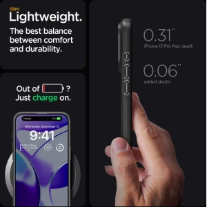 Buy Spigen Thin Fit Apple iPhone 15 Pro Max Black - SPN3008 - {ean13} - Home Screen Store Europe
