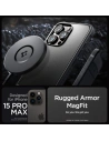 Kup Case Spigen Rugged Armor Mag MagSafe Apple iPhone 15 Pro Max Matt Schwarz - SPN3012 - {ean13} - Sklep Home Screen