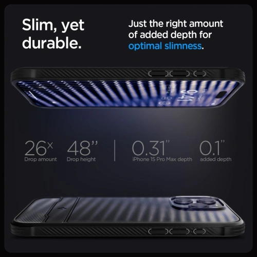 Buy Spigen Rugged Armor Mag MagSafe Apple iPhone 15 Pro Max Matte Black - SPN3012 - {ean13} - Home Screen Store Europe