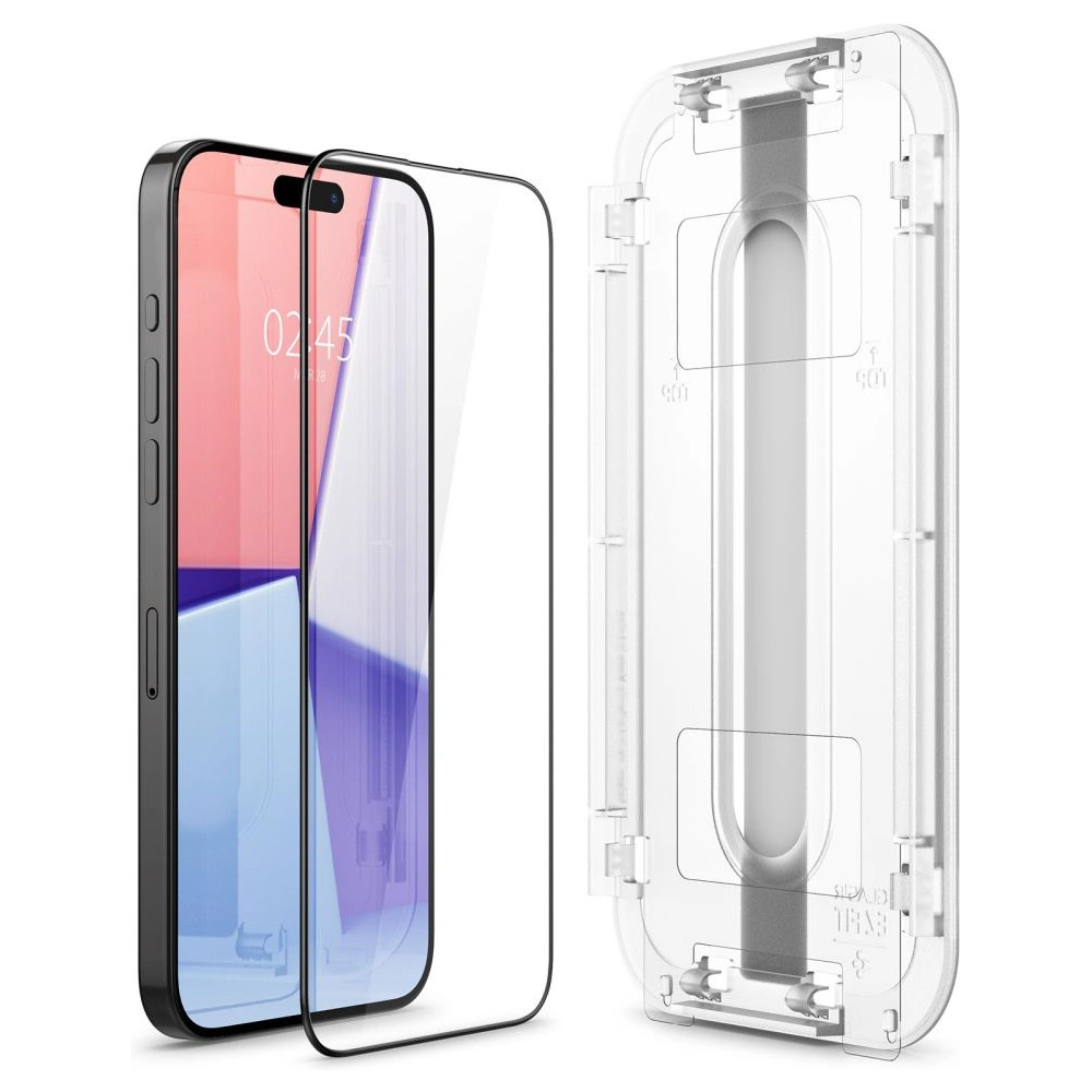 Szkło hartowane Spigen GLAS.tR ez Fit FC Apple iPhone 15 Pro Black