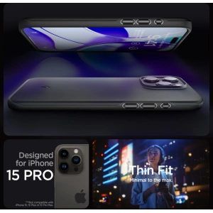Etui Spigen Thin Fit Apple iPhone 15 Pro Black
